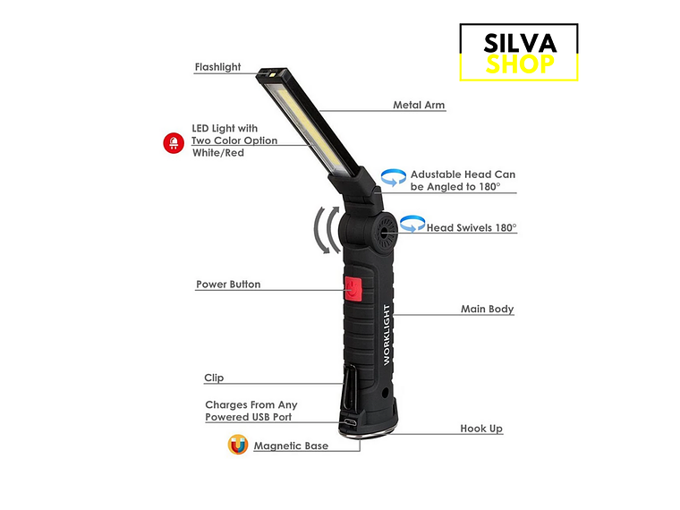 Rechargeable LED Work Light 4