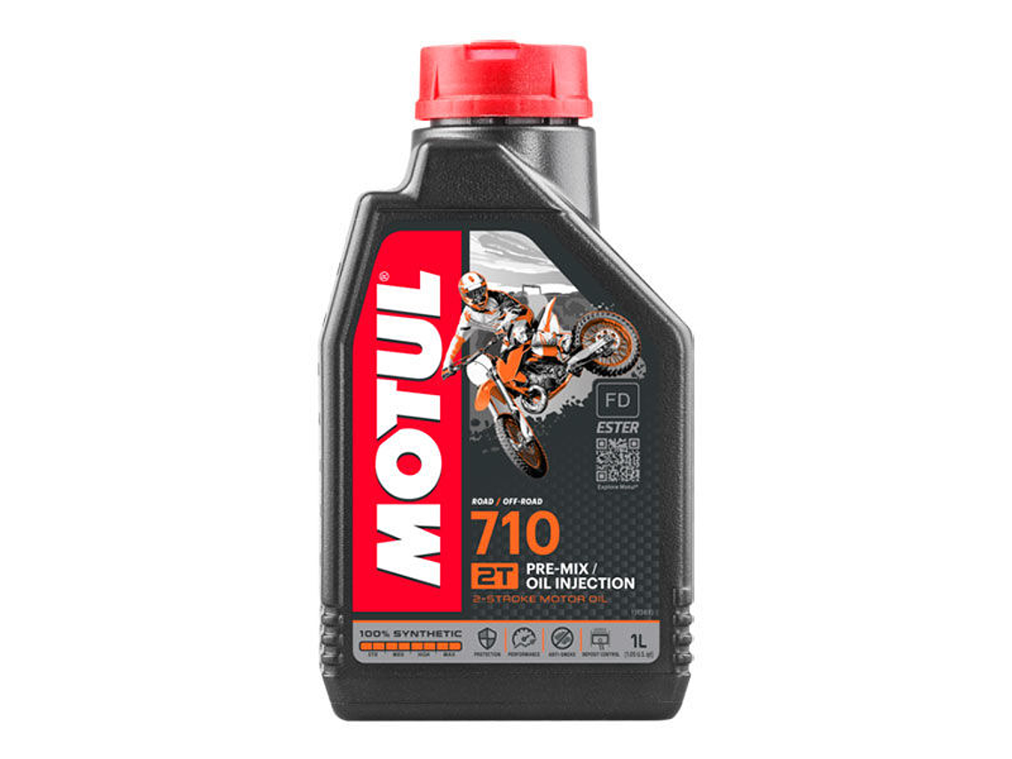 Óleo Mistura Motul 710 2T 100% Sintético 1L 1