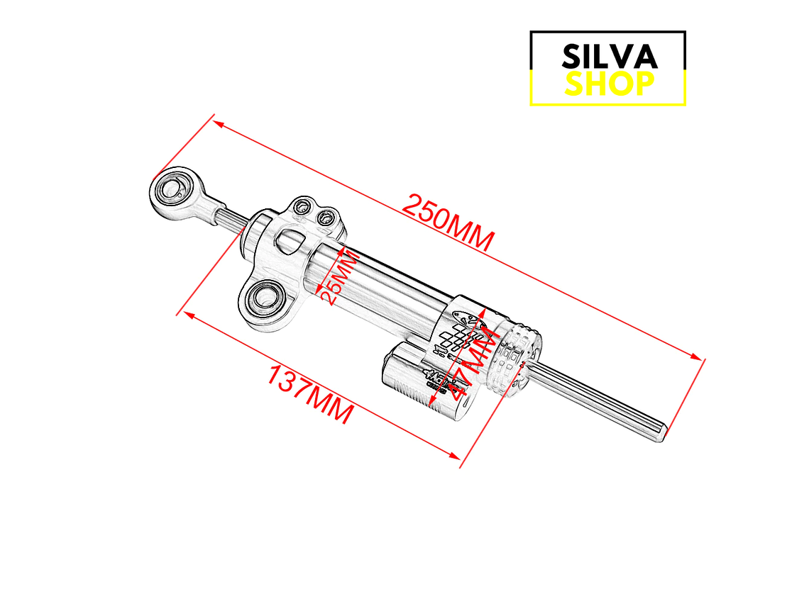 Steering Damper for Universal Motorcycle 5