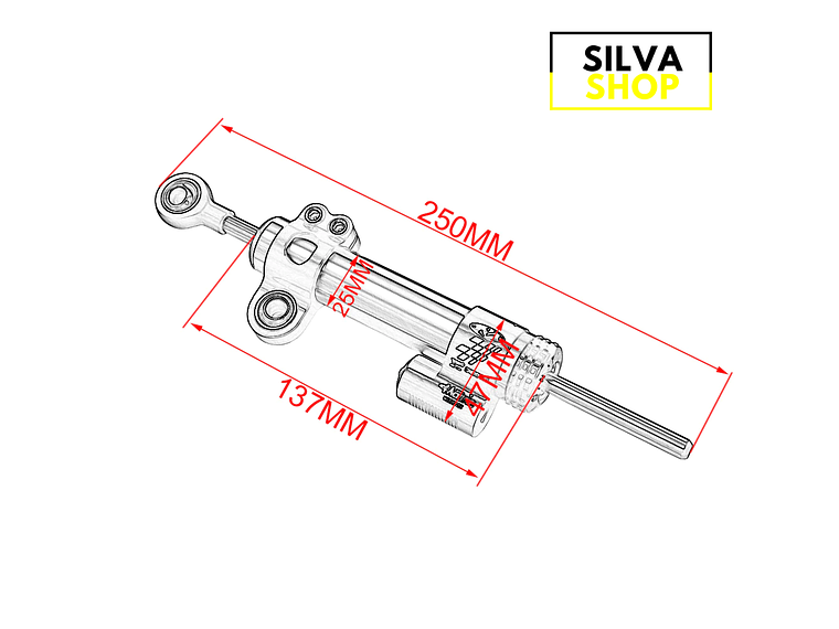 Steering Damper for Universal Motorcycle 5