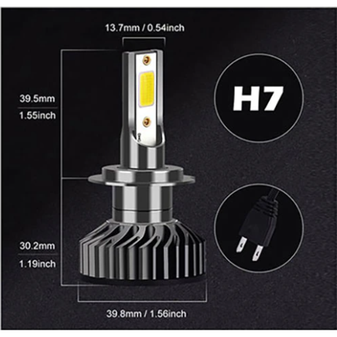 Lâmpadas LED H7 Canbus 3