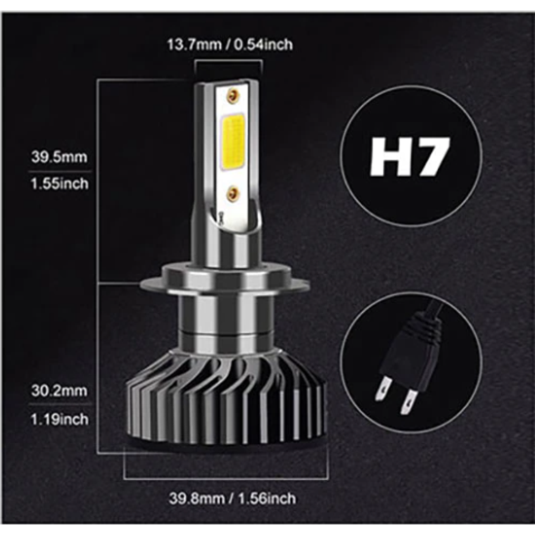 Lâmpadas LED H7 Canbus 3
