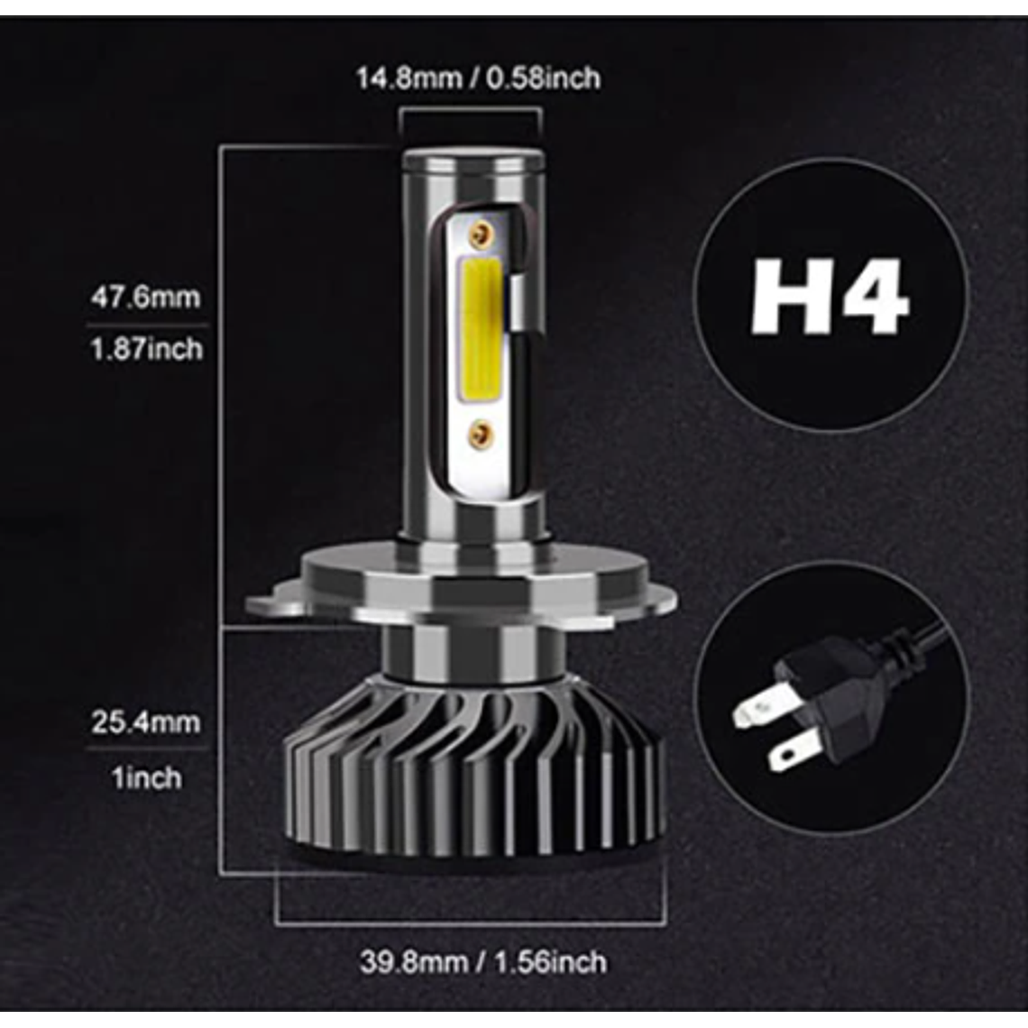 Lâmpadas LED H4 Canbus 3