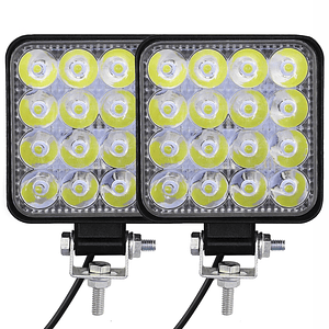 48W LED Headlights - 2 Units