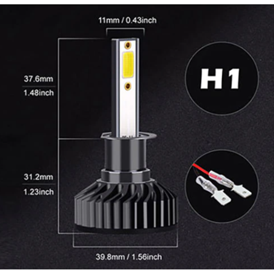 Lâmpadas LED H1 Canbus 3