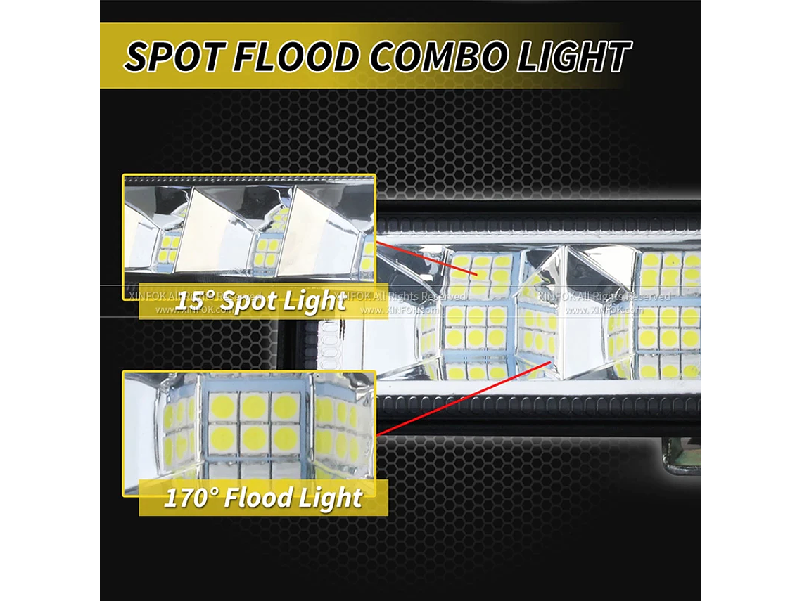 Barra de luz LED de 72W 3