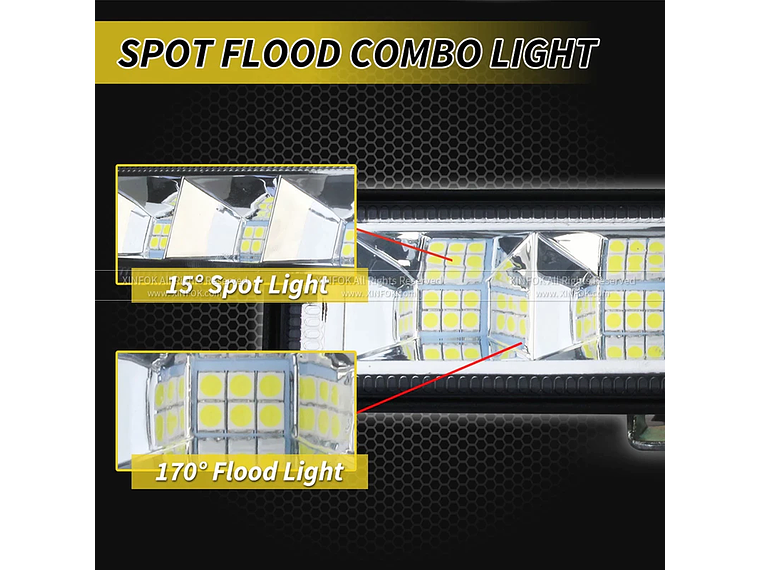 Barra de luz LED de 72W 3