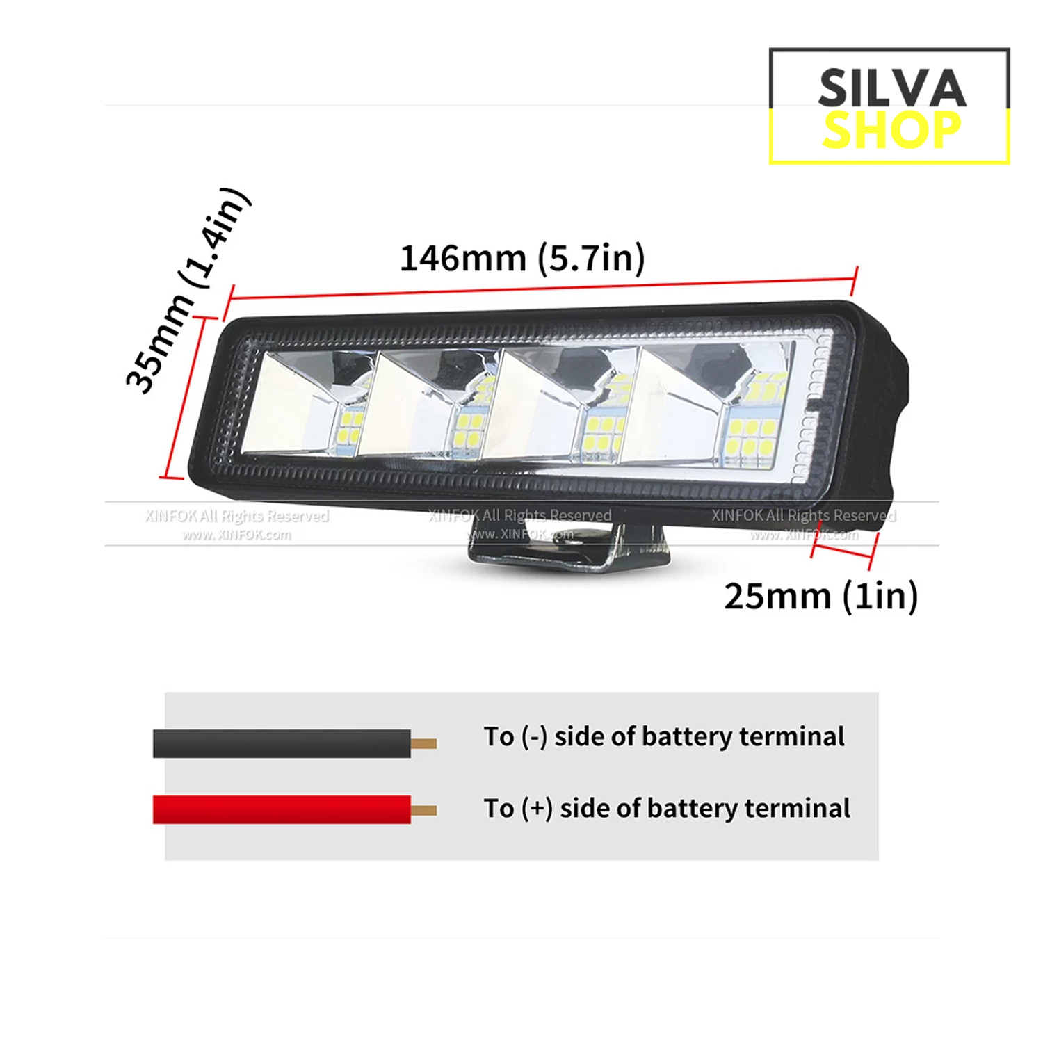 72W LED Light Bar 4