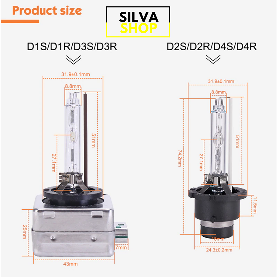 Lâmpadas Xénon D1S 4