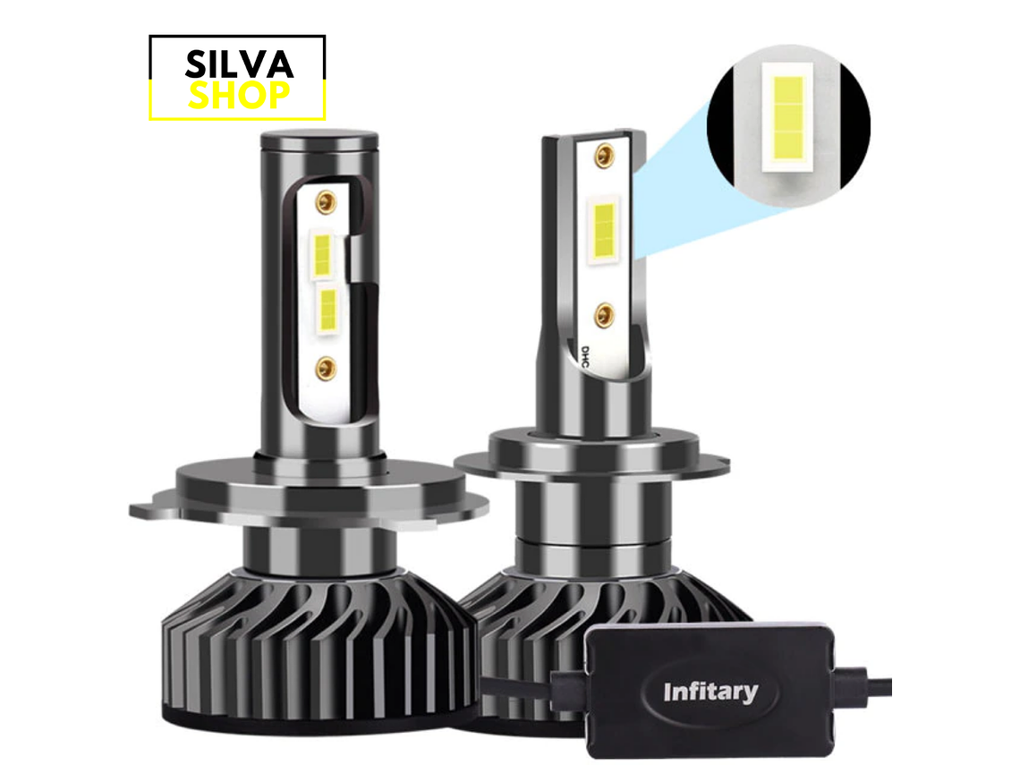 H7 Canbus 100W LED Bulbs 1