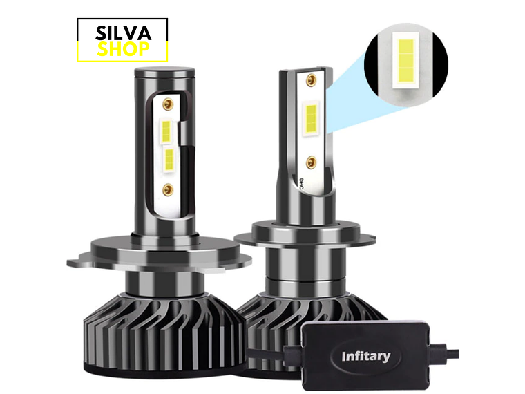 H7 Canbus 100W LED Bulbs 1