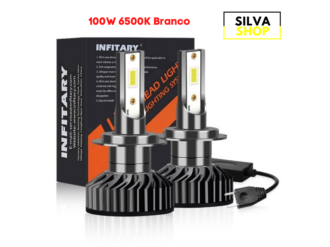 H7 Canbus 100W LED Bulbs 2