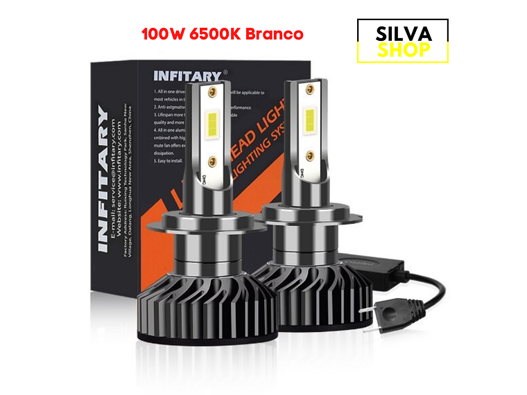 H7 Canbus 100W LED Bulbs 2