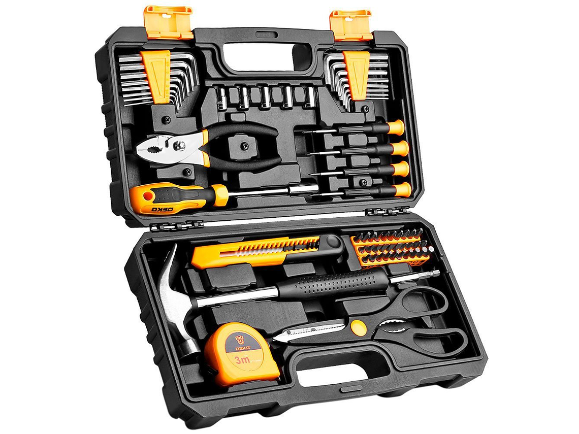 DEKO Tool Case 62 Pieces 1