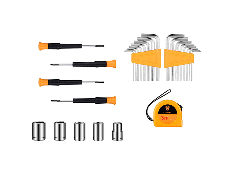 DEKO Tool Case 62 Pieces 3