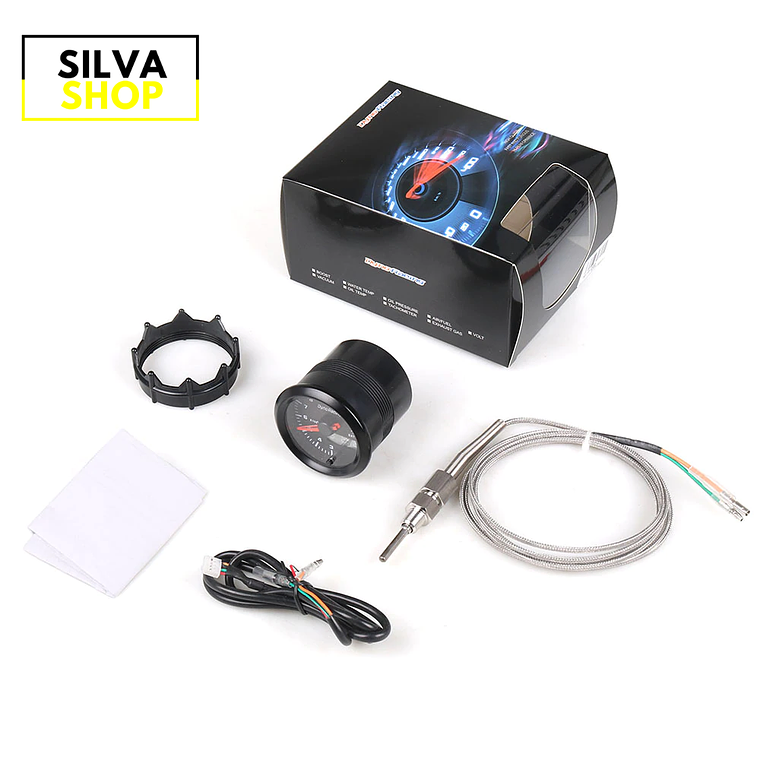 Manómetro EGT Temperatura do Escape 52 mm 3