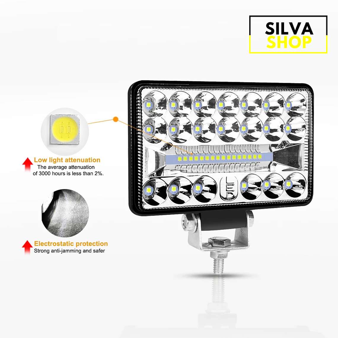 Faróis LED 54W Offroad 3