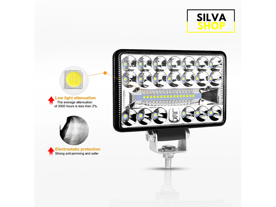 54W Offroad LED Headlights 3