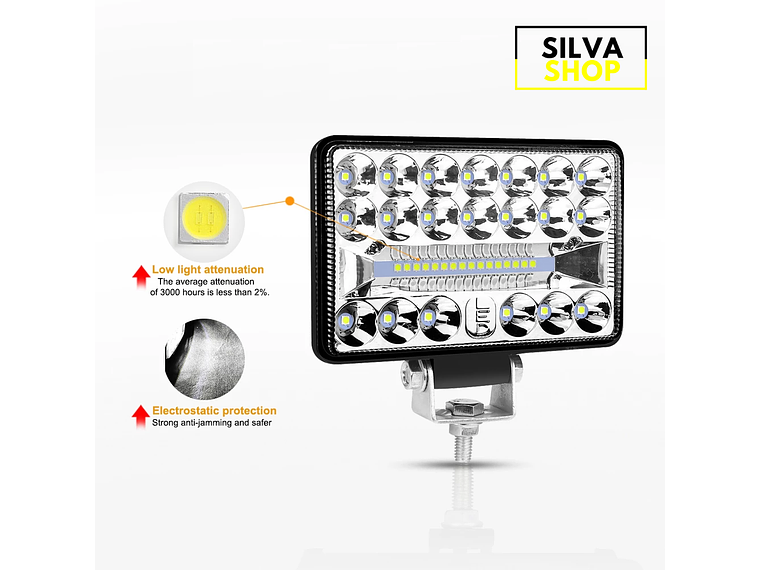 54W Offroad LED Headlights 3