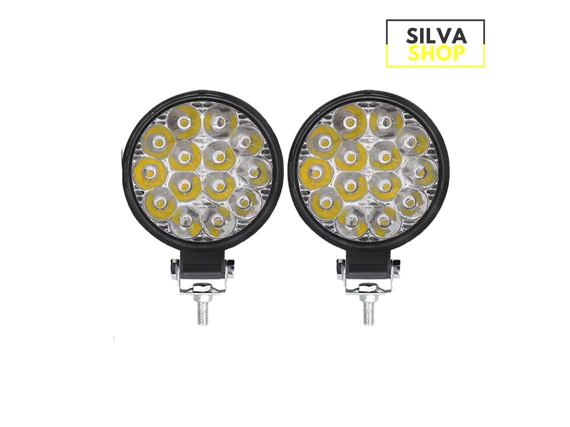 Faros LED Redondos 48W - 2 Unidades 1