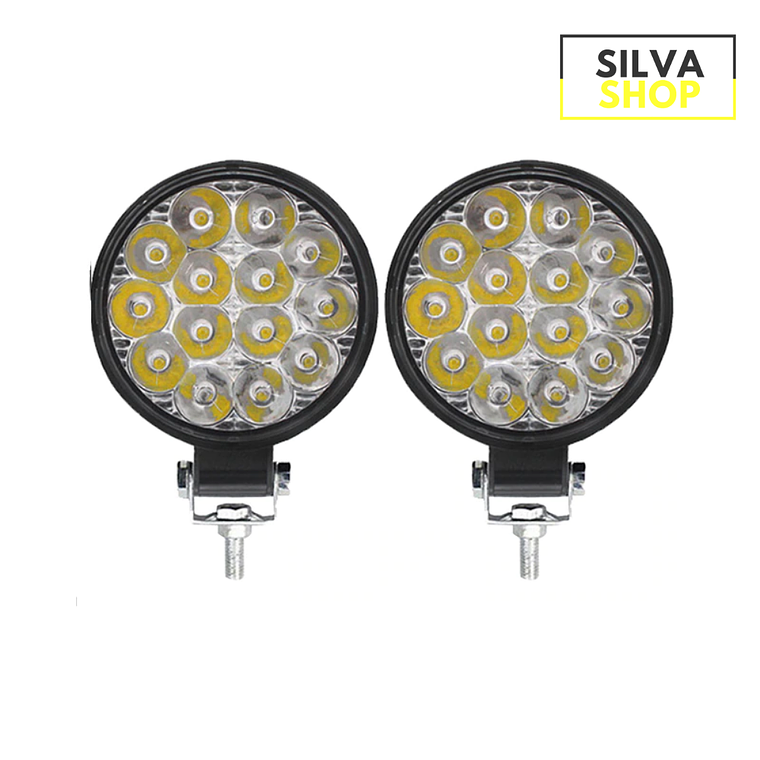 Faros LED Redondos 48W - 2 Unidades 1
