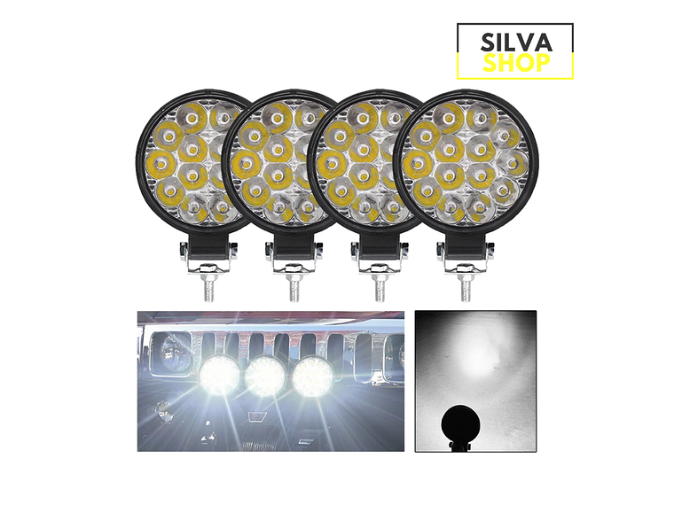 Faros LED Redondos 48W - 2 Unidades 2