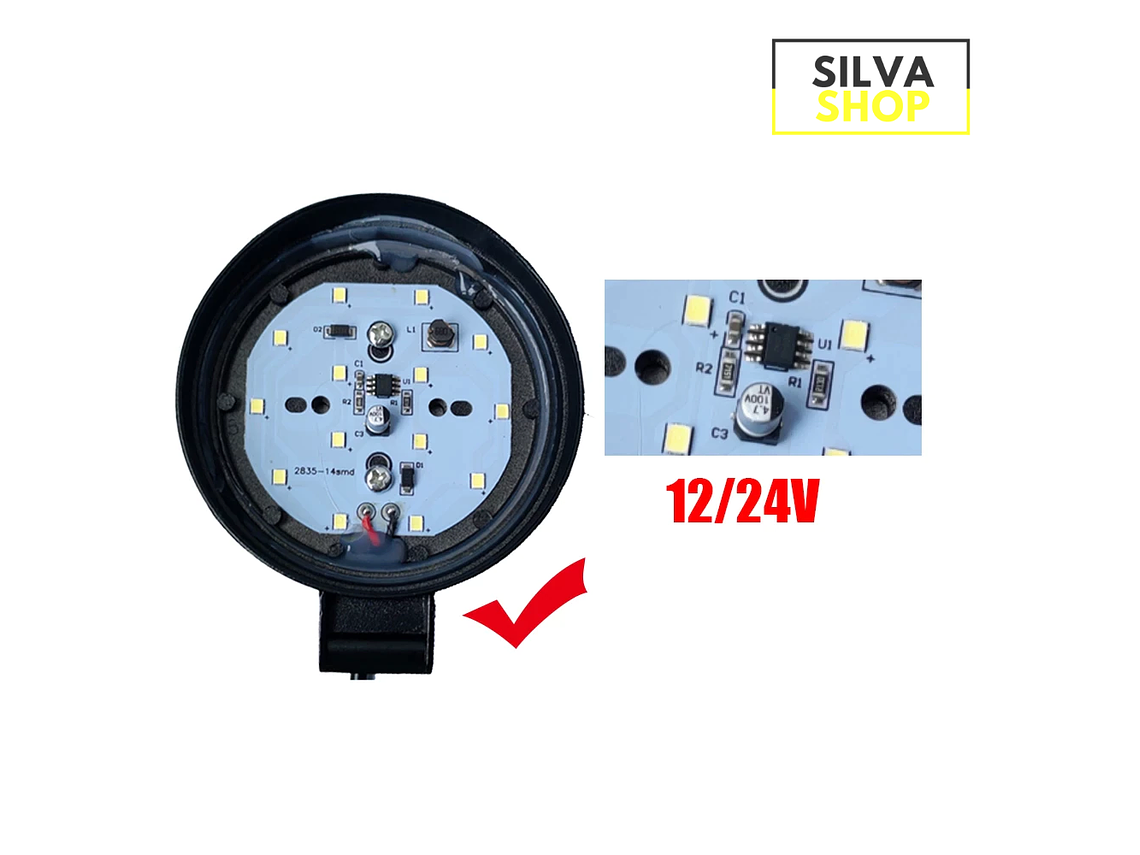 Faros LED Redondos 48W - 2 Unidades 3