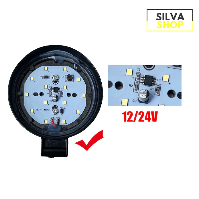 Faros LED Redondos 48W - 2 Unidades 3