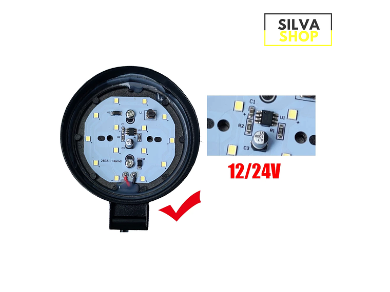 Faros LED Redondos 48W - 2 Unidades 3