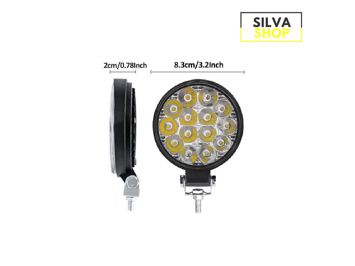 Faros LED Redondos 48W - 2 Unidades 4