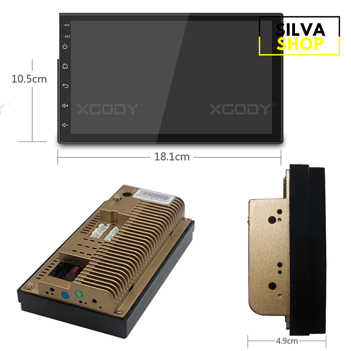 Rádio 2DIN Android 7 Polegadas 5