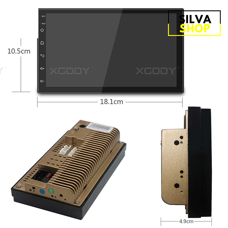 Rádio 2DIN Android 7 Polegadas 5