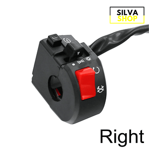 Comutadores para Motas - Luzes, Ignição, Piscas e Buzina