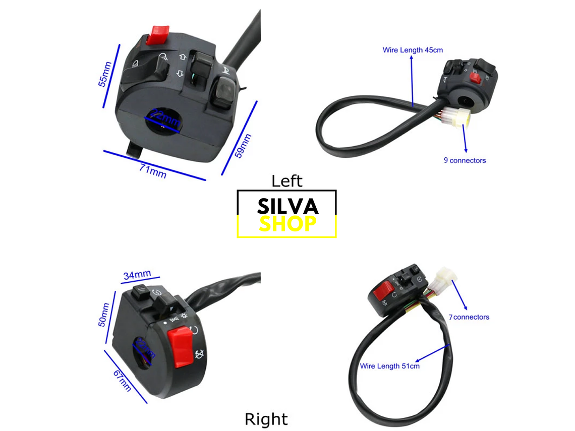 Motorcycle Keys - Lights, Ignition, Turn Signals and Horn 4