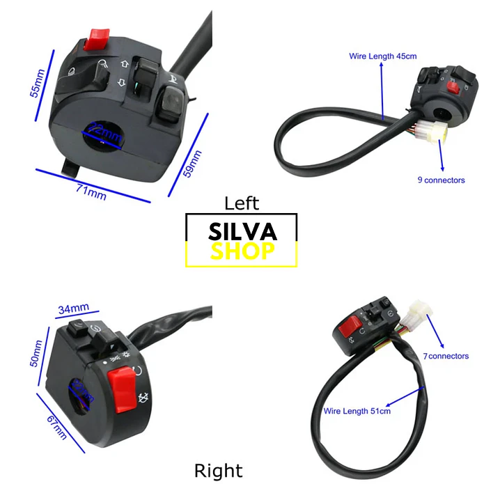 Motorcycle Keys - Lights, Ignition, Turn Signals and Horn 4