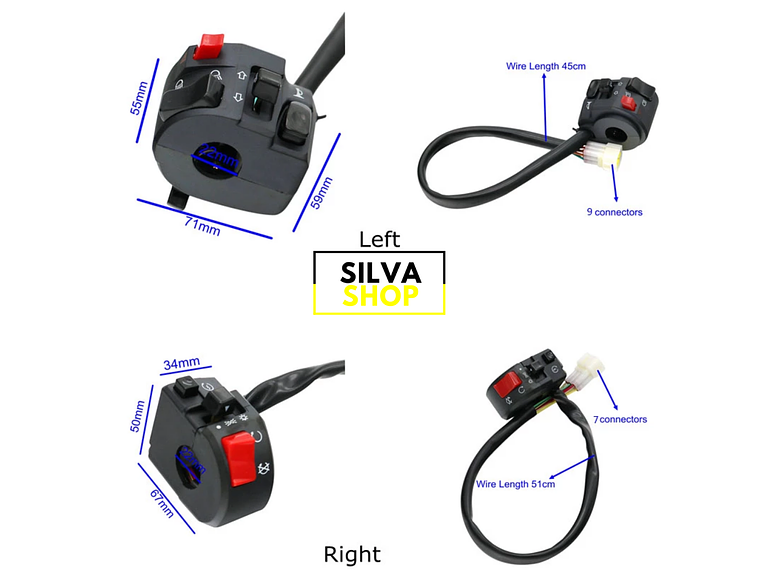 Motorcycle Keys - Lights, Ignition, Turn Signals and Horn 4