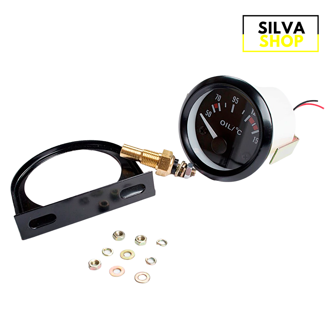 Manómetro Temperatura Óleo Preto 2