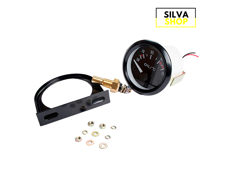Manómetro Temperatura Óleo Preto 2