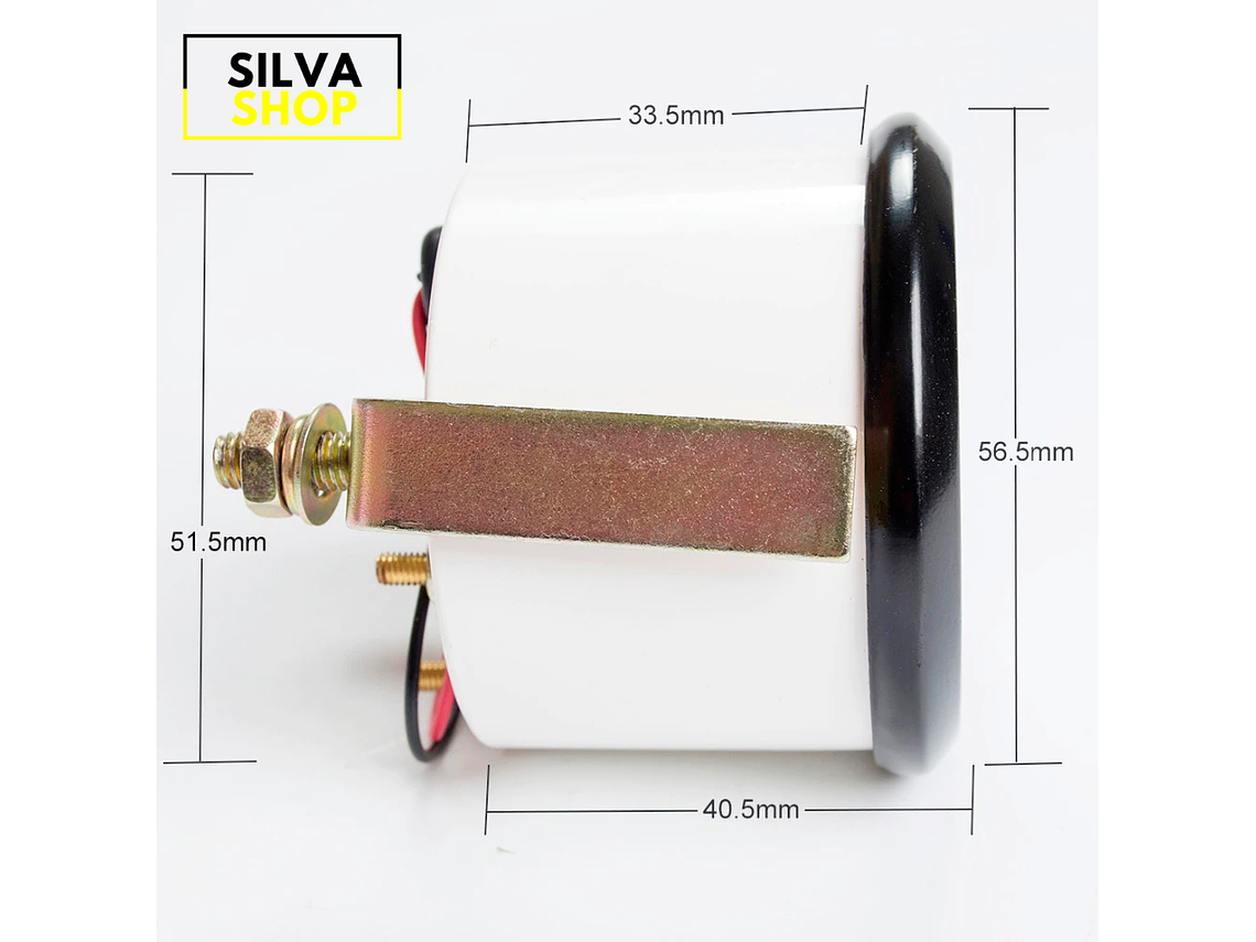 Manómetro Temperatura Óleo Preto 3