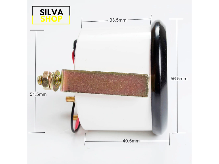 Manómetro Temperatura Óleo Preto 3