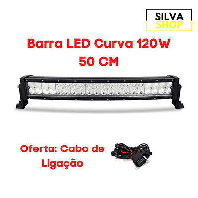 Barra LED Curva 120W • 50 Cm Offroad