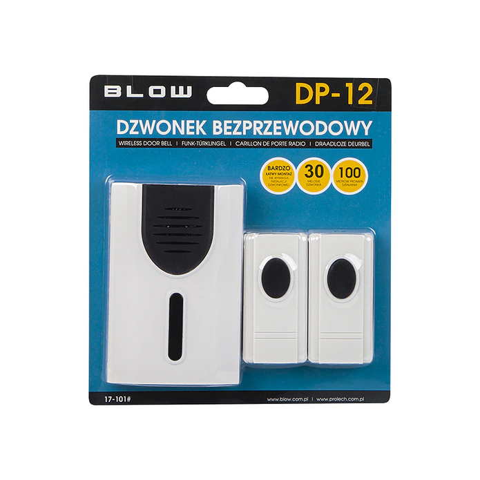 Campainha Sem Fios c/ 2 Recetores DP-12 2