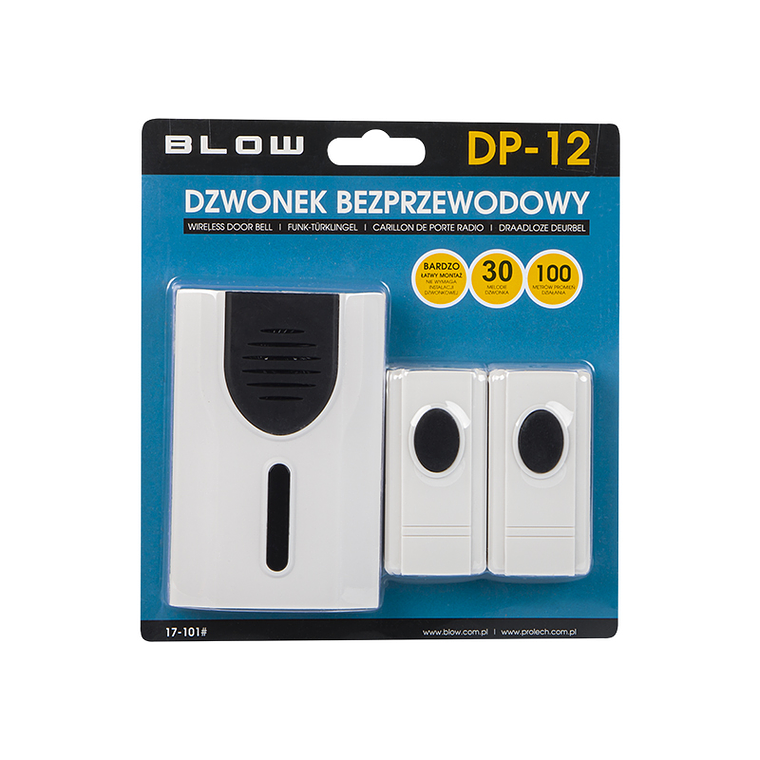 Campainha Sem Fios c/ 2 Recetores DP-12 2