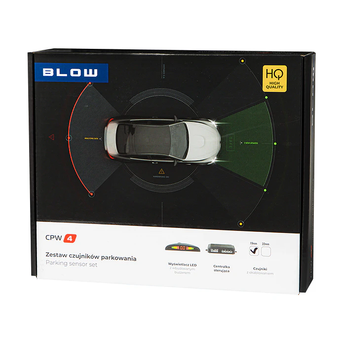 Kit 4 Parking Sensors (Black) 19 mm 2
