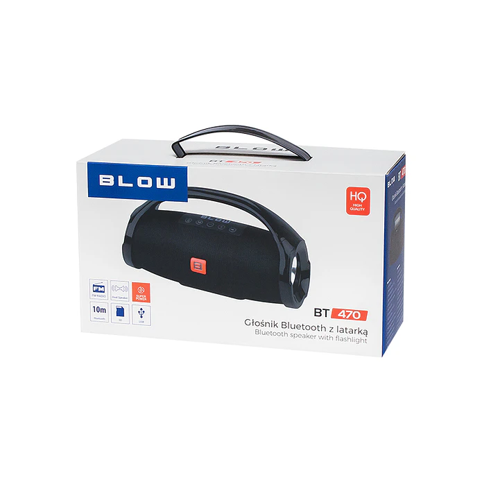 Portable Bluetooth Speaker 2 x 5W FM Radio (Black) 5