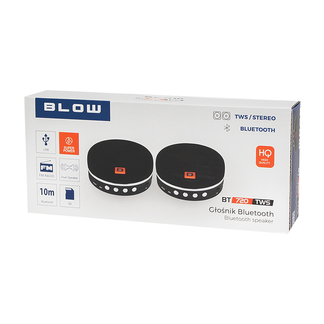 Colunas Bluetooth 5W USB SD AUX - BT720TWS 4