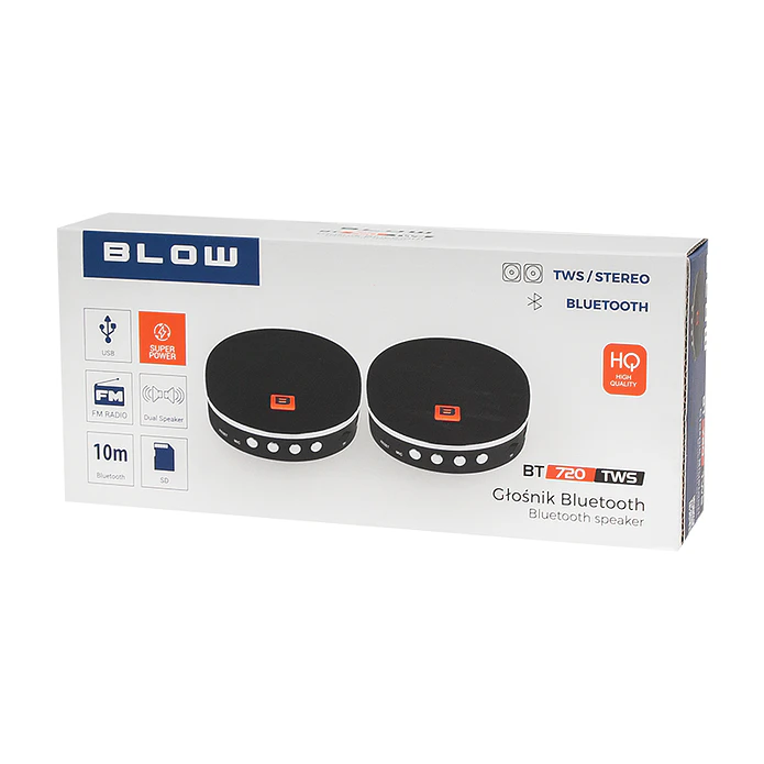 Colunas Bluetooth 5W USB SD AUX - BT720TWS 4