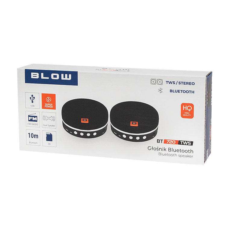 Colunas Bluetooth 5W USB SD AUX - BT720TWS 4
