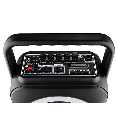 Coluna Portátil Bluetooth 100W c/ Microfone + Comando Karaoke - Blow BT800