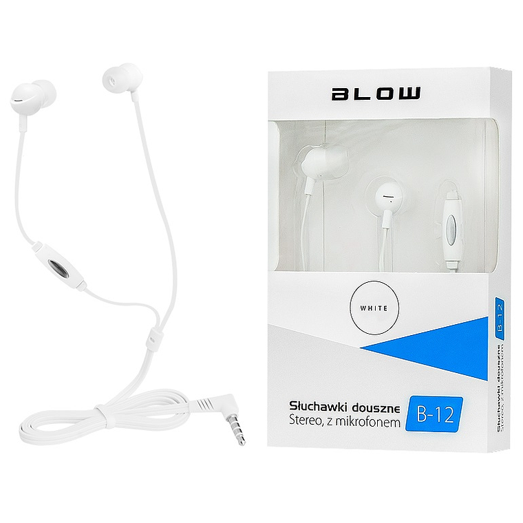Auriculares Stereo MP3/MP4 c/ Microfone (Branco) 1